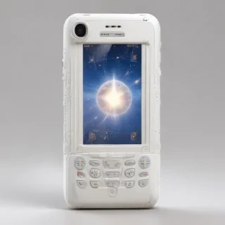 icon phone white