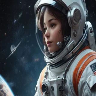 astronaut cartoon