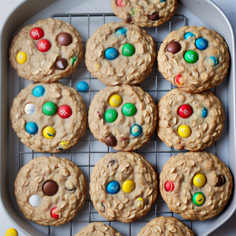 m and m cookies oatmeal