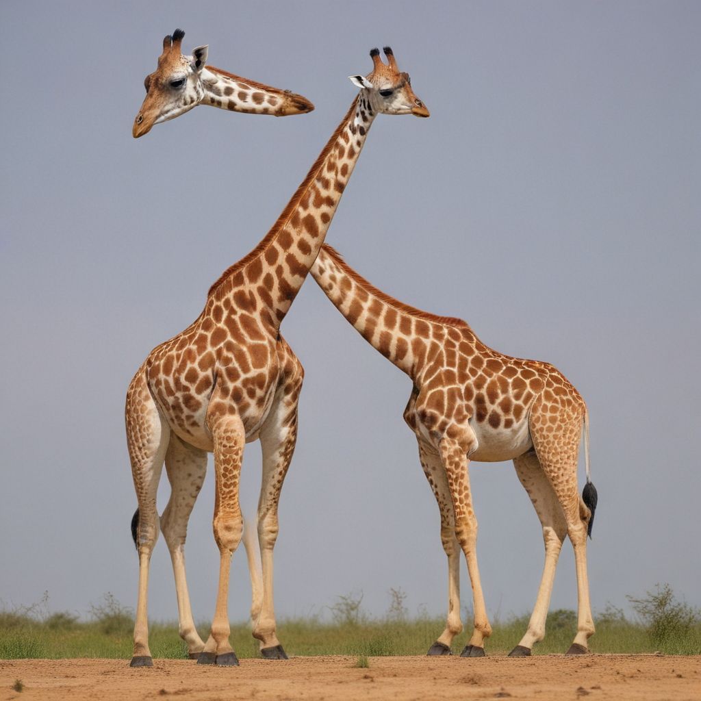 natural selection giraffes through evolution comparing short necked vs ...