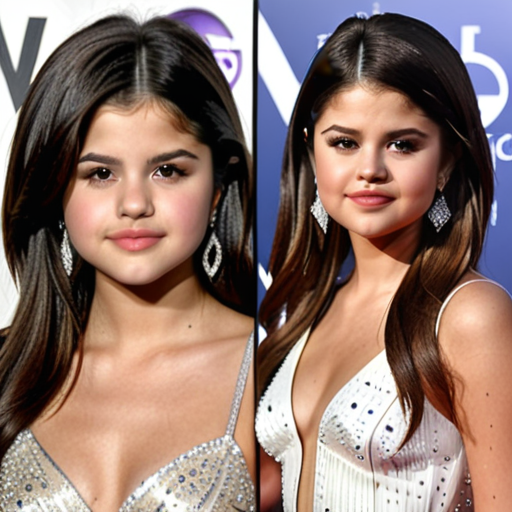 selena gomez then v now