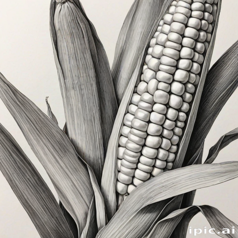 corn drawing