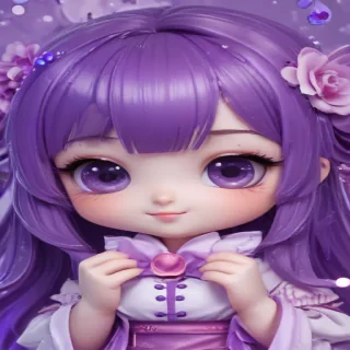 kawaii cute purple wallpaper