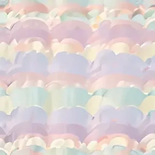 pastel coloured rainbow