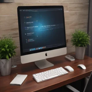 computer mockup