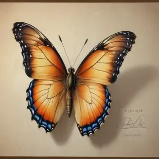 drawing butterflies