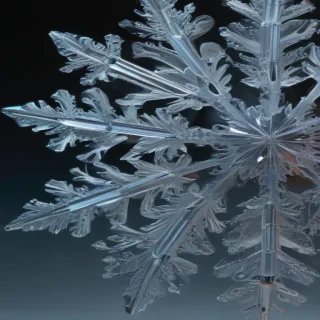 transparent snowflake