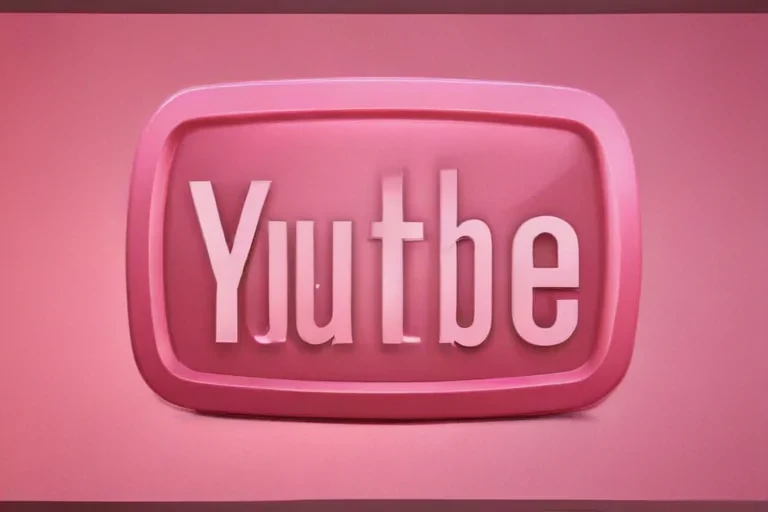 pink youtube logo