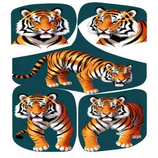cartoon tigers