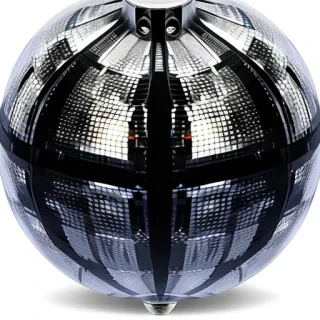 transparent disco ball