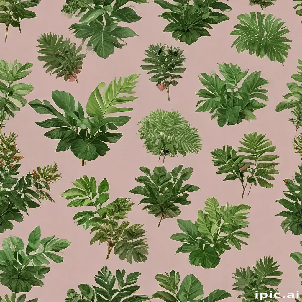 plants no background