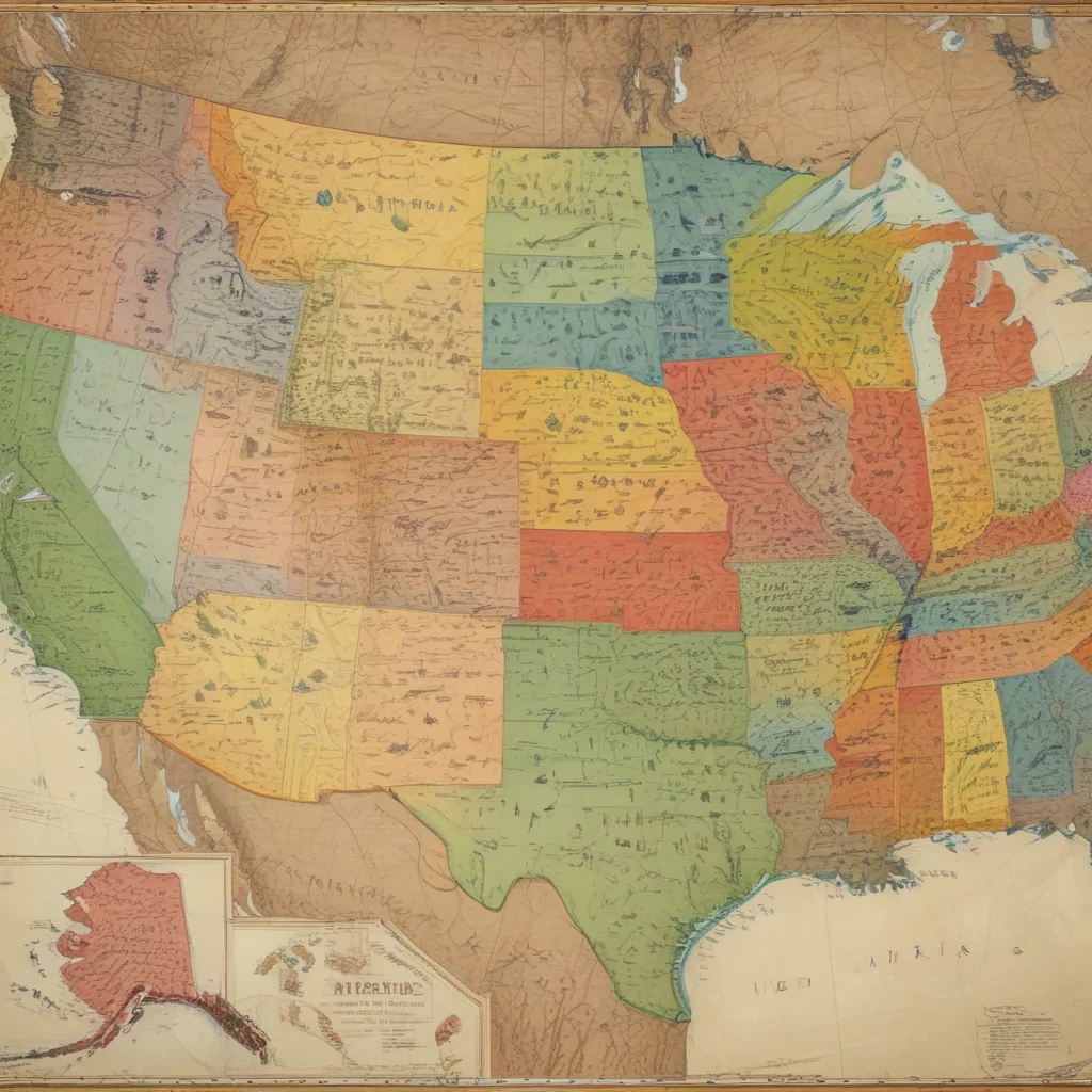united states map with state names