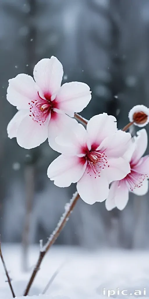 winter flower wallpaper background