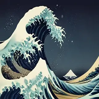 great wave wallpaper