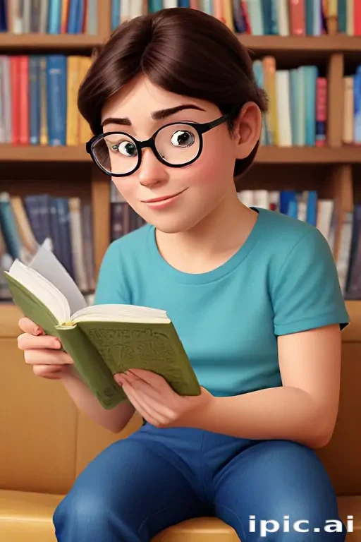 reading cartoon