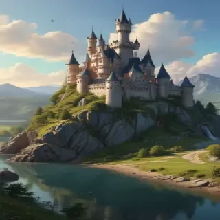 cartoon of castle