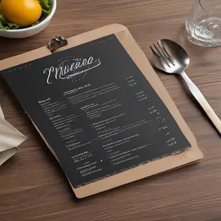 menu mockup free