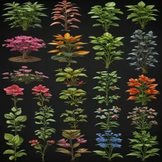plants transparent background