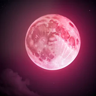 pink moon wallpaper