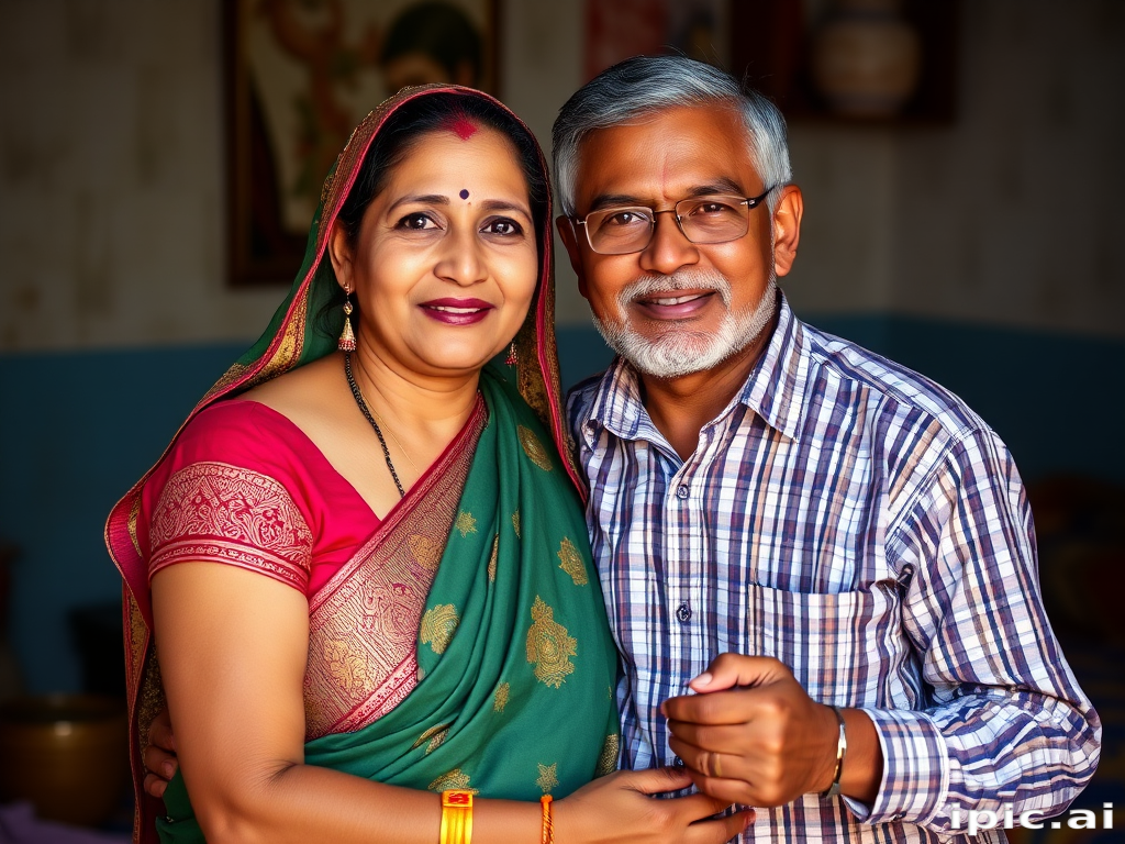 indian mom and son
