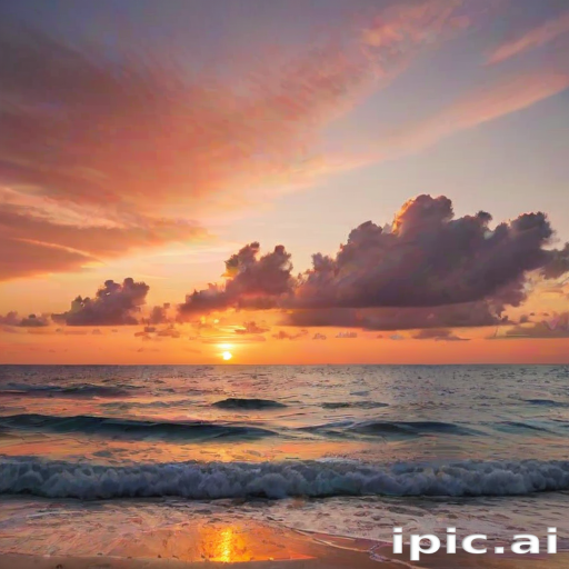 beach background sunset