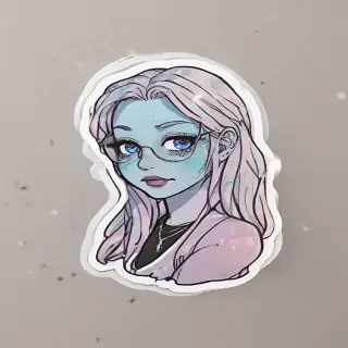 transparent aesthetic sticker