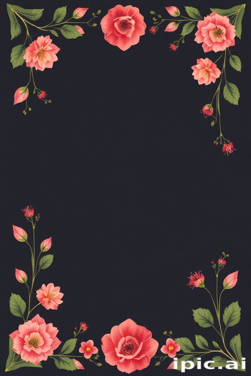 floral page borders
