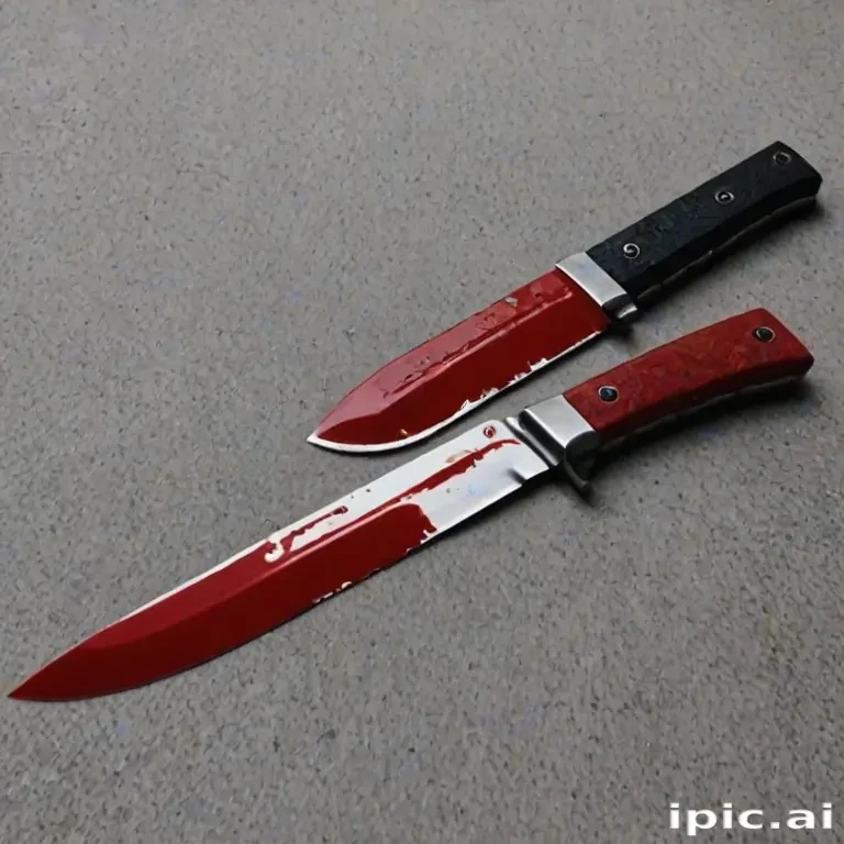 bloody knife aesthetic