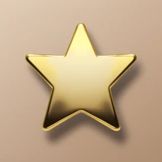 gold star sticker png