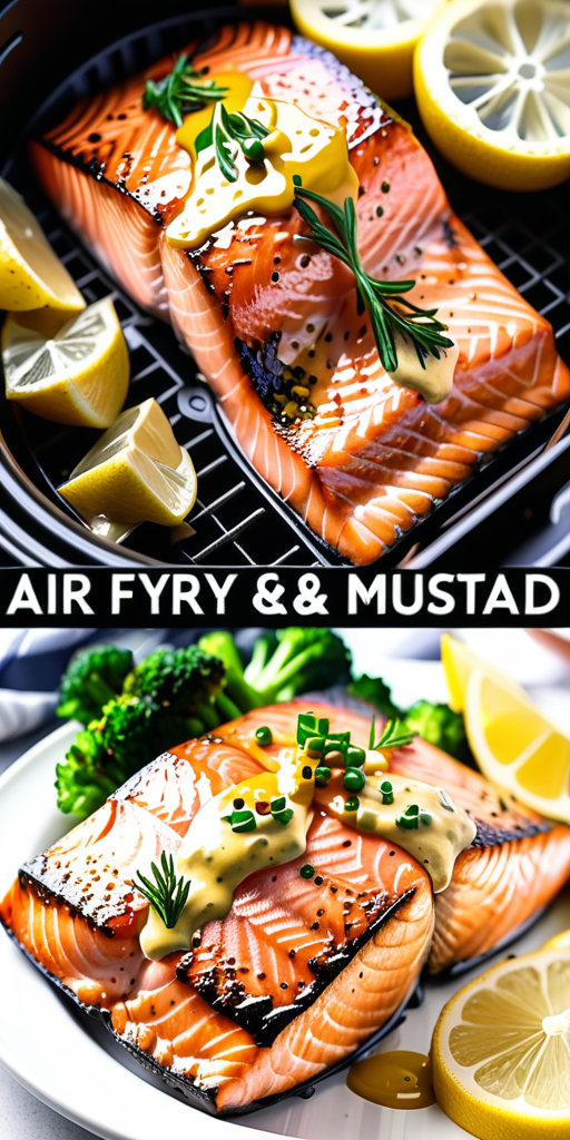 air fryer salmon with dijon mustard