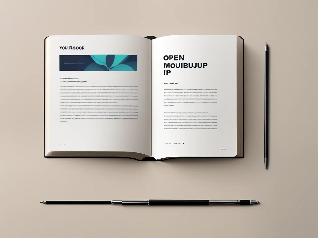 open book mockup