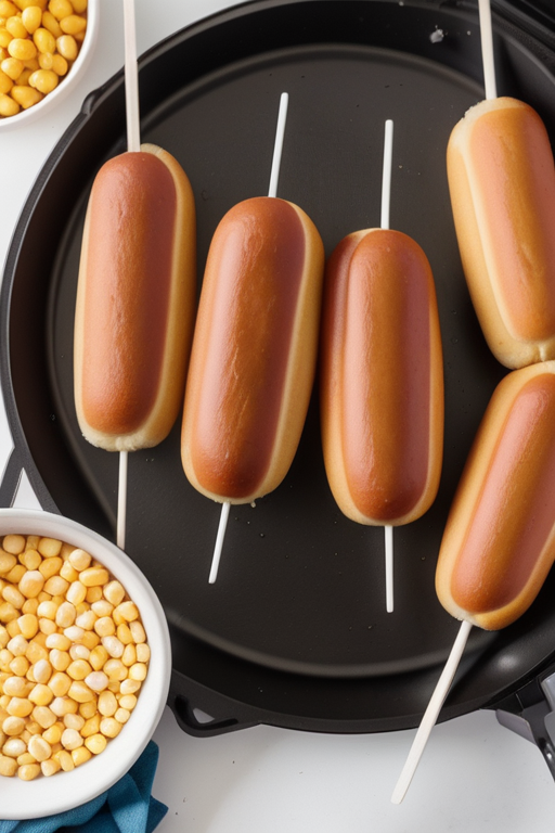 how to air fry corn dogs