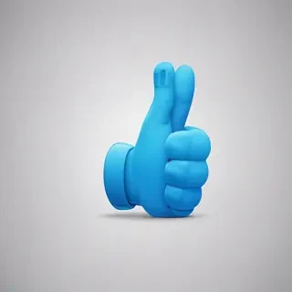 blue thumbs up emoji