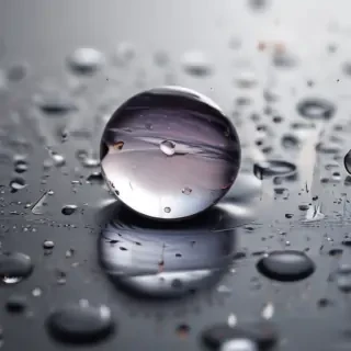 water droplets transparent