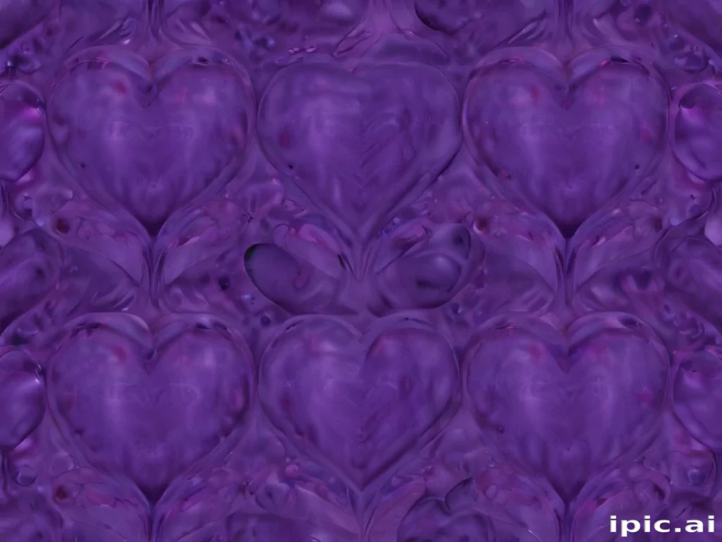 purple heart pattern wallpaper