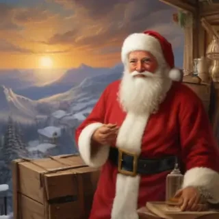 vintage santa images free