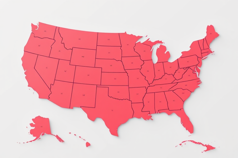 map of usa states