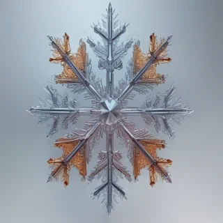 transparent snowflake