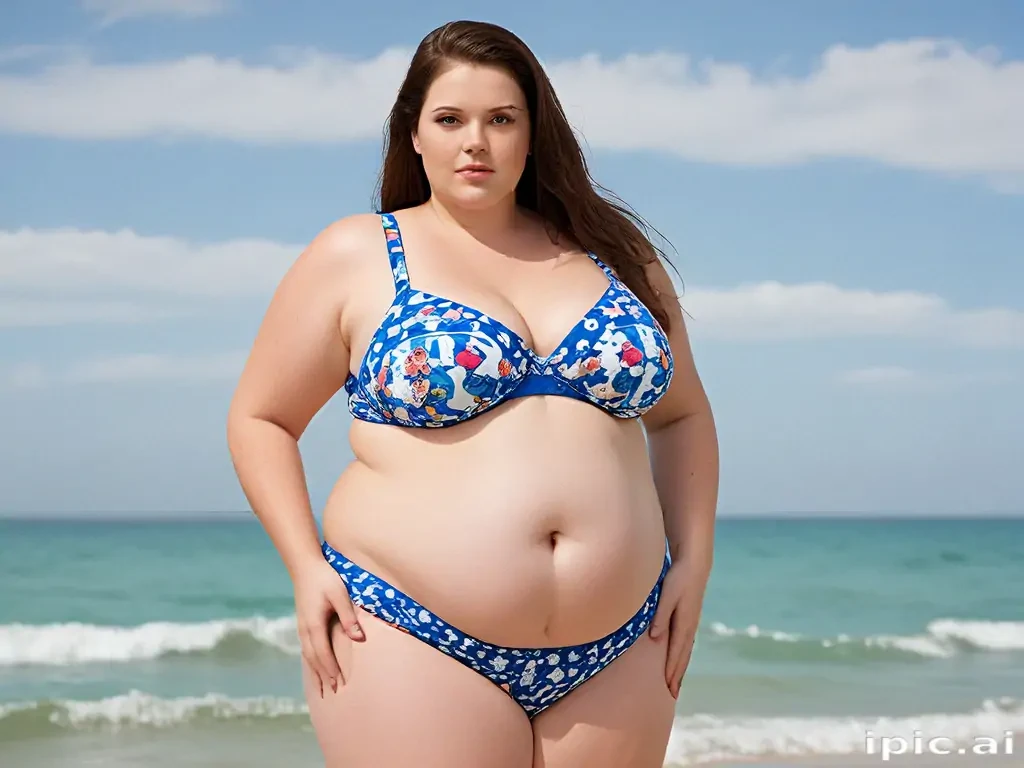 morbidly obese woman in bikini