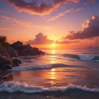 cute sunset backgrounds