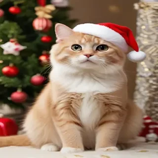 cat christmas wallpaper