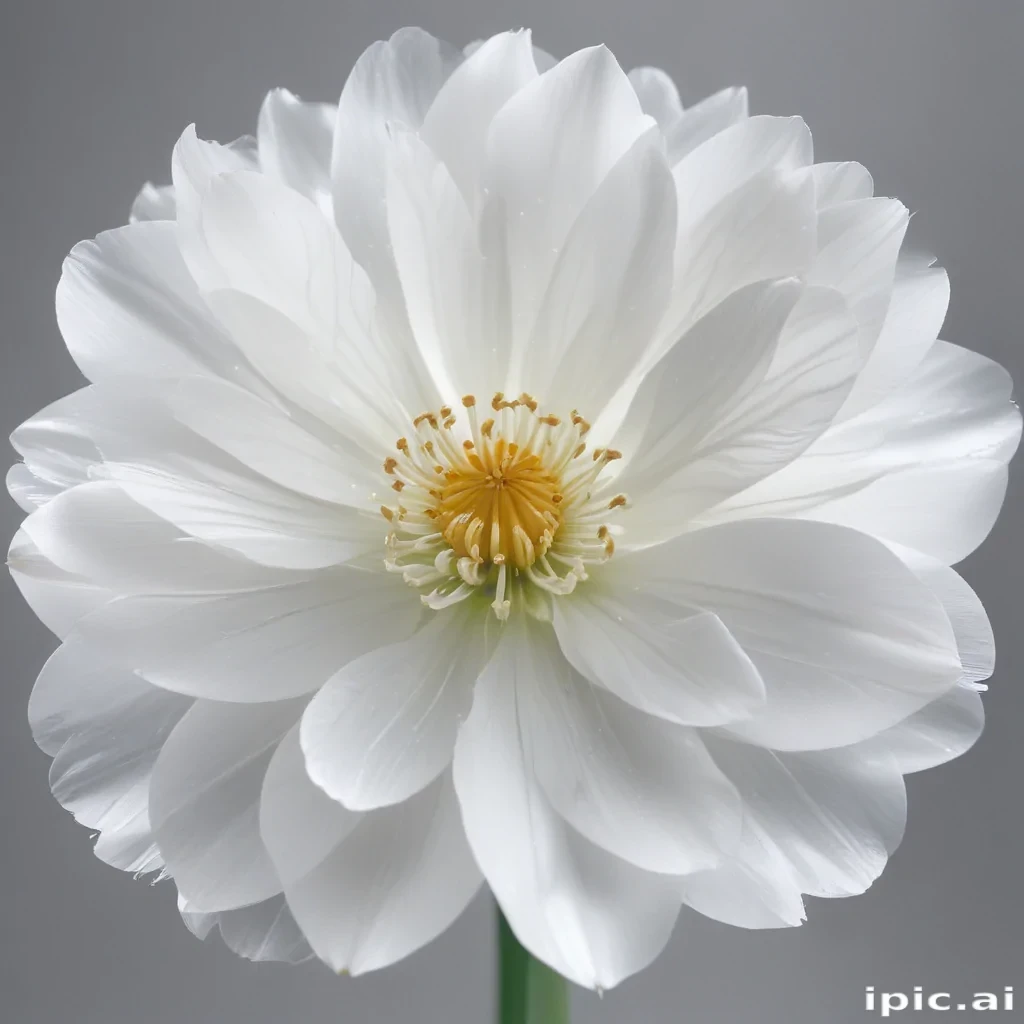 transparent white flower