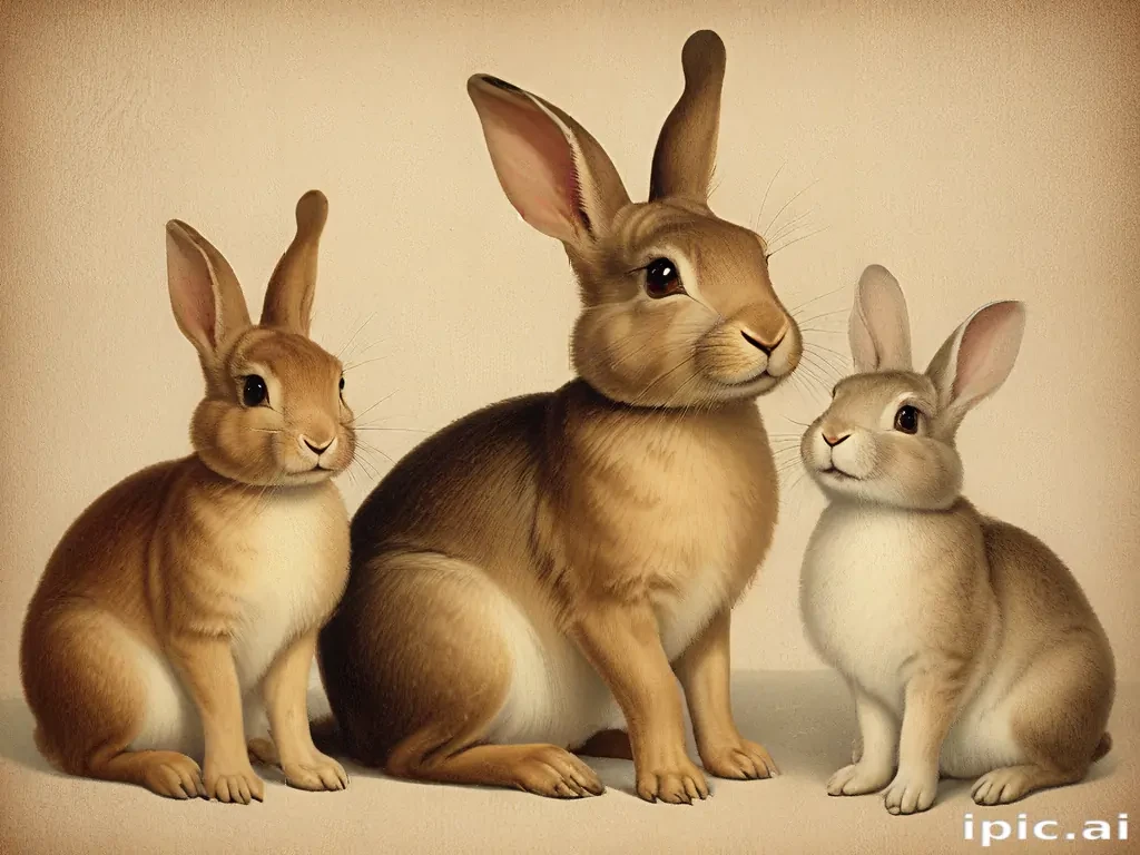 vintage rabbit images