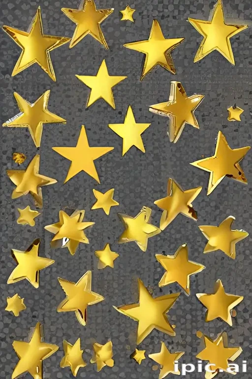gold star sticker png
