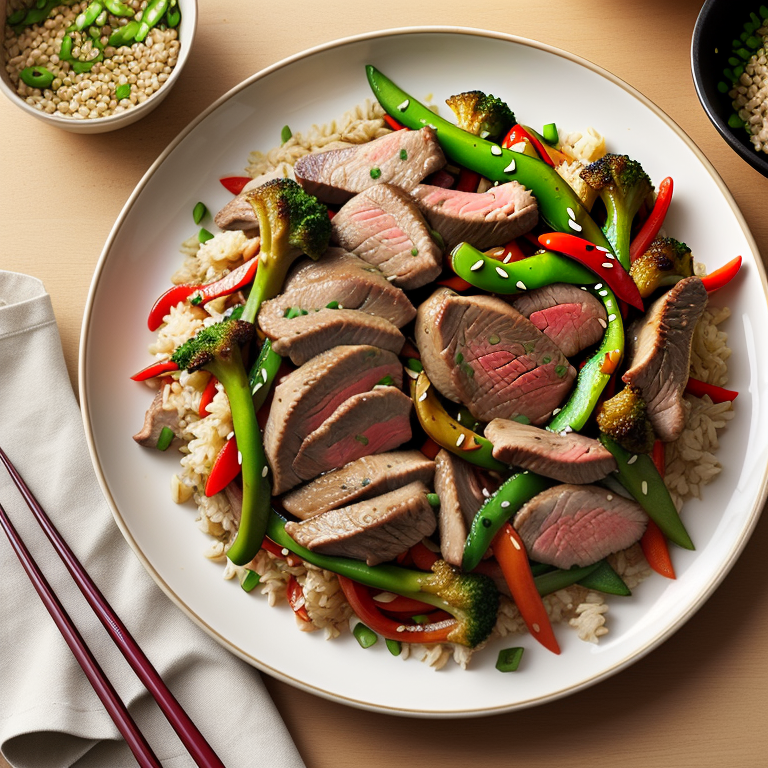 chicken and steak stir fry