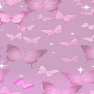 glitter pink butterfly wallpaper