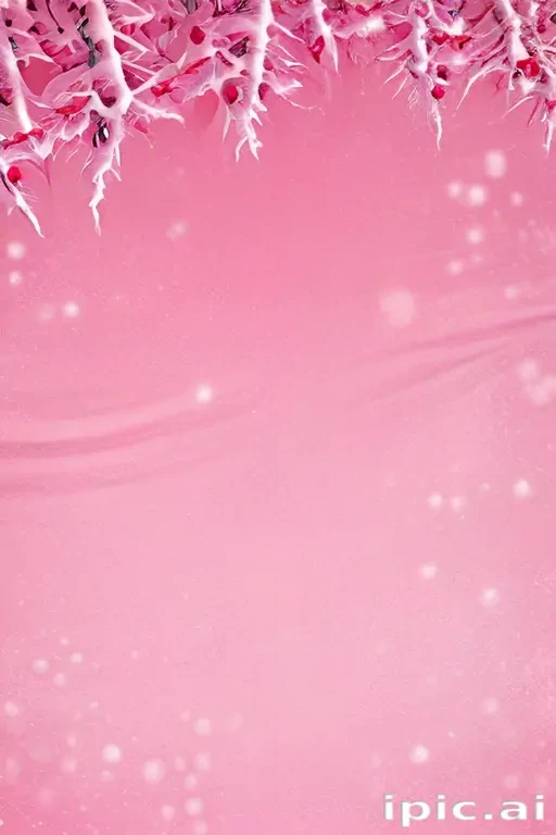 pink winter background