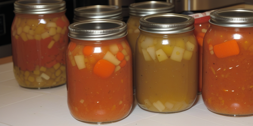 canning vegetable soup with meat