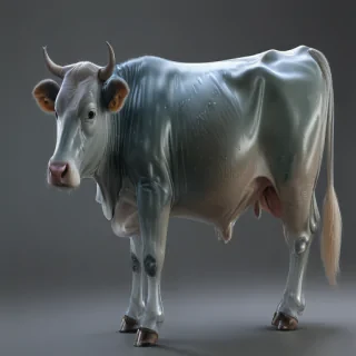 transparent cow