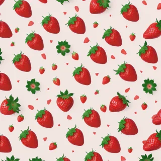 strawberry wallpaper aesthetic